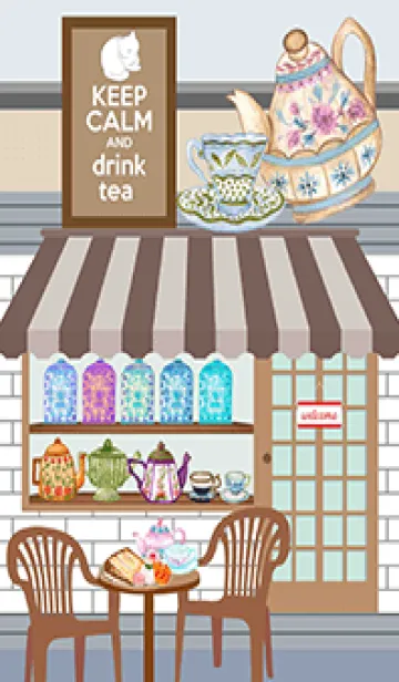 [LINE着せ替え] keep calm and drink teaの画像1