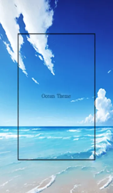 [LINE着せ替え] Ocean Theme - 008 BKの画像1