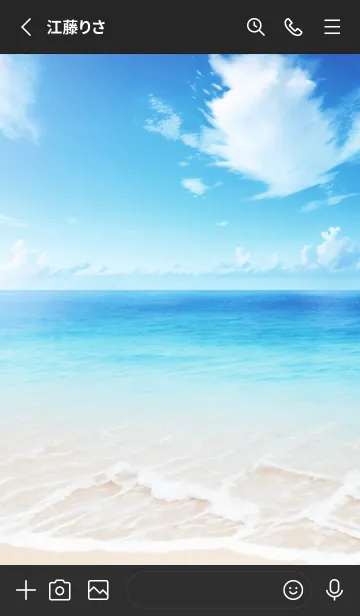 [LINE着せ替え] Ocean Theme - 010 BKの画像2