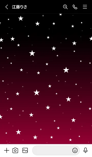 [LINE着せ替え] - Starry Sky Spree Red -の画像2