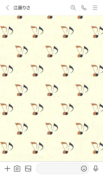 [LINE着せ替え] Clef dot 駱駝色の画像2