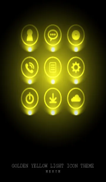 [LINE着せ替え] GOLDEN YELLOW LIGHT ICON THEME 2の画像1