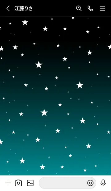 [LINE着せ替え] - Starry Sky Bright Blue -の画像2