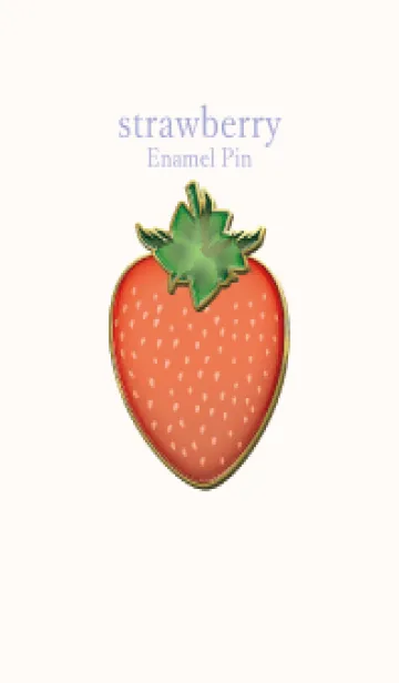 [LINE着せ替え] strawberry Enamel Pin 67の画像1