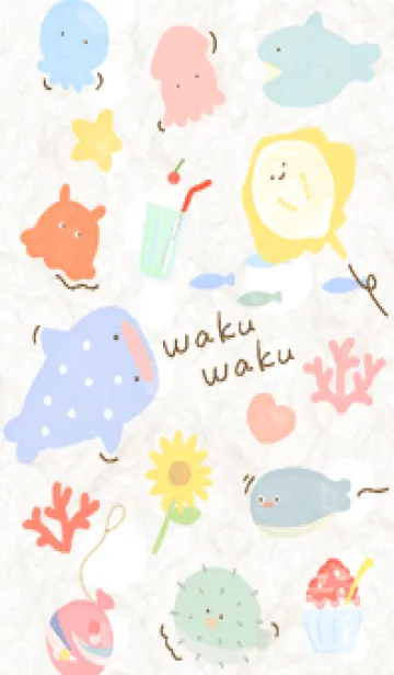 [LINE着せ替え] beige♡わくわくな海05_1の画像1