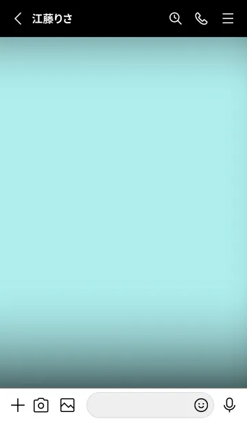 [LINE着せ替え] Black & Pale Blue Theme V4 (JP)の画像2