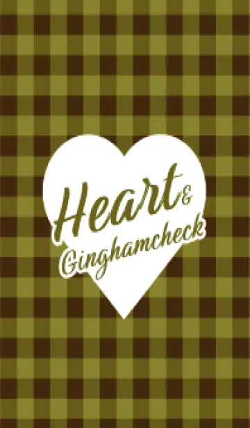 [LINE着せ替え] ハート ギンガムチェック 59の画像1