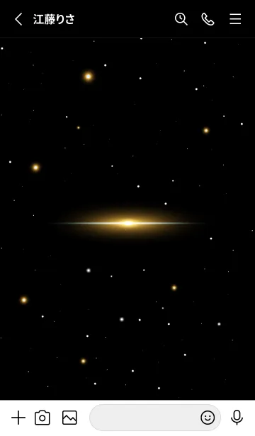 [LINE着せ替え] Starry Sky -YORK YELLOW STAR-の画像2