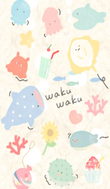 [LINE着せ替え] yellow♡わくわくな海14_1の画像1