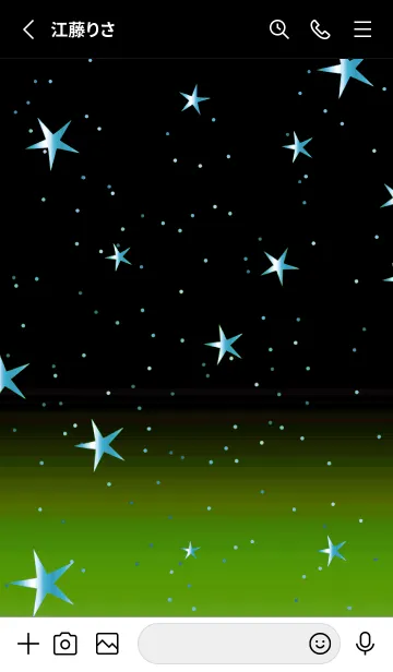 [LINE着せ替え] キラキラ ‐グラデーション・スター 59の画像2