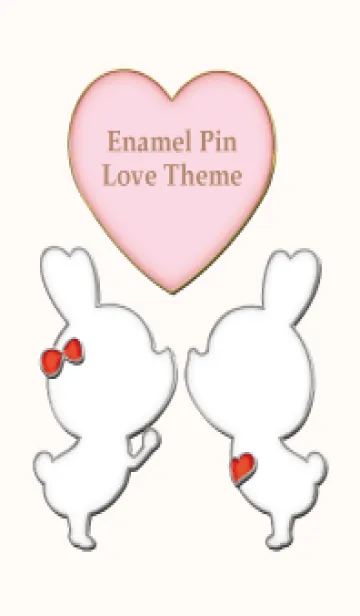 [LINE着せ替え] Enamel Pin LOVE Pair 91の画像1