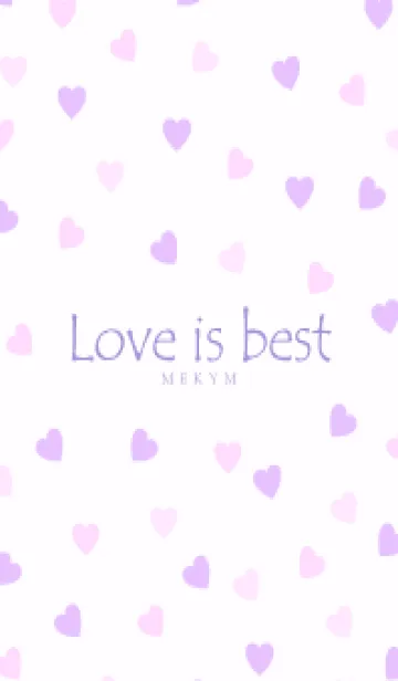 [LINE着せ替え] Love is best PURPLE PINK-MEKYM 7の画像1
