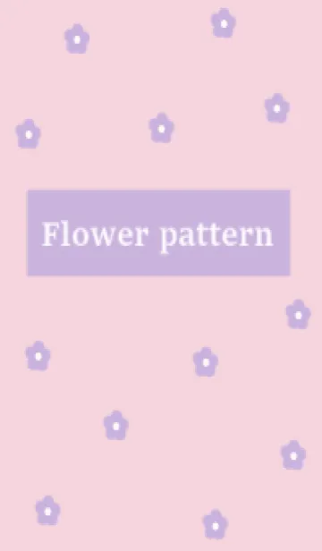 [LINE着せ替え] flower pattern (pinkpurple)の画像1