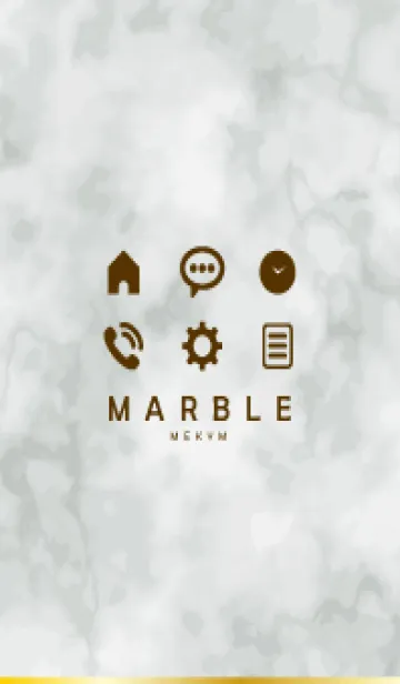 [LINE着せ替え] MONOTONE MARBLE-ICON 21の画像1