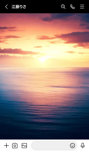 [LINE着せ替え] SEA WORLD-Sunset-12の画像2