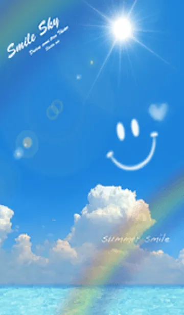 [LINE着せ替え] 夏の海♡全ての運気アップ スマイル！！の画像1