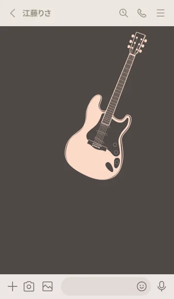 [LINE着せ替え] ELECTRIC GUITAR CLR トープの画像2