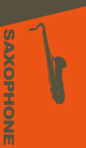 Saxophone CLR フレイムオレンジのLINE着せ替え