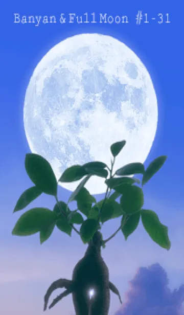 [LINE着せ替え] 多幸の木と満月 #1-31の画像1