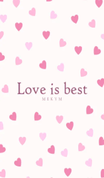 [LINE着せ替え] Love is best PINK-MEKYM 7の画像1