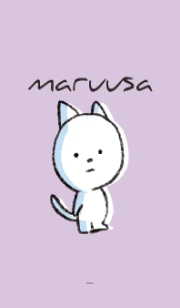 [LINE着せ替え] 紫 : まるねこの画像1