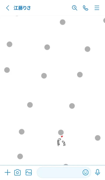 [LINE着せ替え] チンアナゴ・シンプルホワイト。の画像2