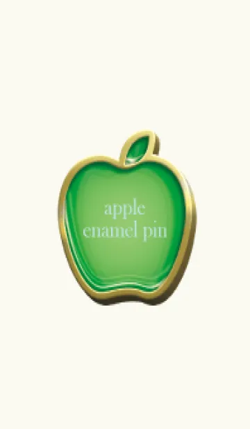 [LINE着せ替え] apple green & red Enamel Pin 4の画像1