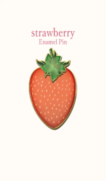 [LINE着せ替え] strawberry Enamel Pin 69の画像1