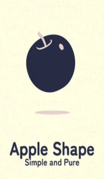 [LINE着せ替え] りんご型のきせかえ 灰桜の画像1