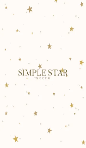 [LINE着せ替え] SIMPLE STAR NATURAL YELLOW - MEKYM 8の画像1