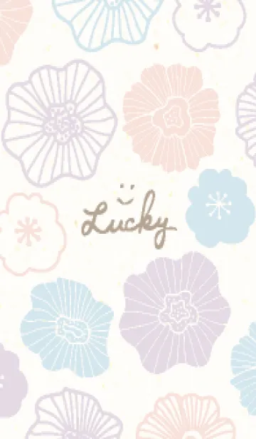 [LINE着せ替え] 北欧風 お花 可愛い4の画像1