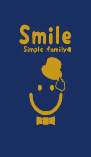 [LINE着せ替え] スマイル＆紳士 紺青の画像1