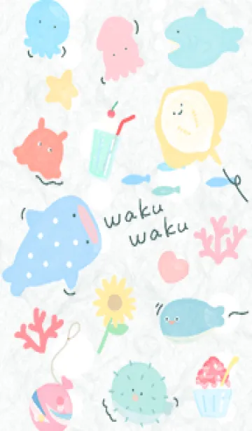 [LINE着せ替え] bluegreen♡わくわくな海06_1の画像1