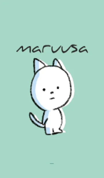 ミントグリーン : まるねこの着せ替えメイン画像