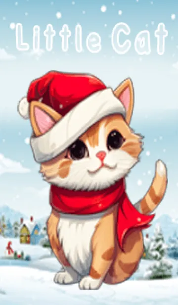 [LINE着せ替え] Christmas Little Catの画像1