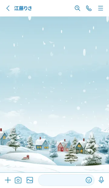 [LINE着せ替え] Christmas Little Catの画像2