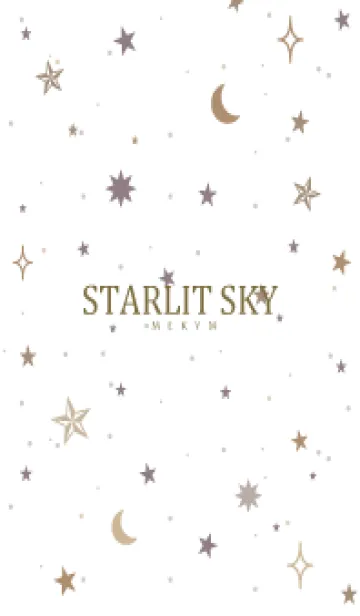 [LINE着せ替え] SIMPLE STARLIT SKY WHITE - MEKYM 8の画像1