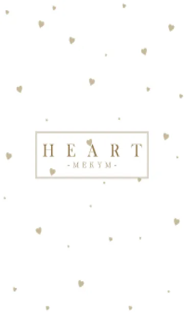 [LINE着せ替え] HEART BEIGE-SIMPLE MEKYM 7の画像1