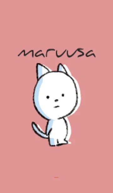 [LINE着せ替え] 赤 : まるねこの画像1