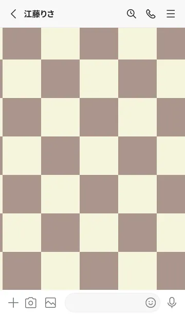 [LINE着せ替え] ベージュ■くすみブラウン.TKCの画像2