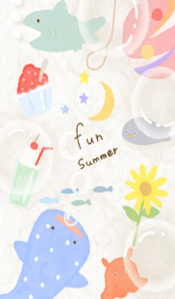 [LINE着せ替え] beige♡夏の散歩04_1の画像1