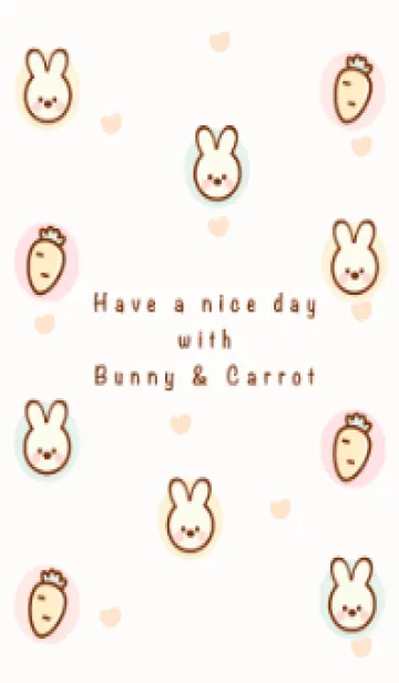 [LINE着せ替え] My bunny & carrot 5の画像1