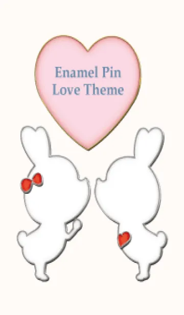 [LINE着せ替え] Enamel Pin LOVE Pair 92の画像1