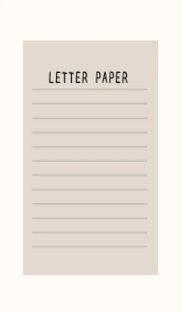 [LINE着せ替え] カラー便箋/ベージュ/クリームピンクの画像1