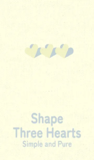 [LINE着せ替え] 3つのハート型の着せかえ エッグシェルの画像1