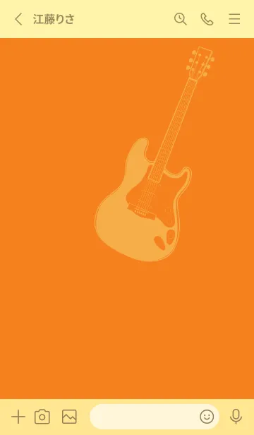 [LINE着せ替え] ELECTRIC GUITAR CLR Nastachium orangeの画像2