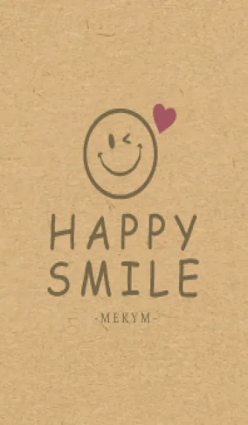 [LINE着せ替え] HAPPY SMILE KRAFT LOVE - MEKYM 7の画像1
