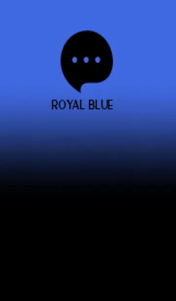 [LINE着せ替え] Black & Royal Blue Theme V.4 (JP)の画像1