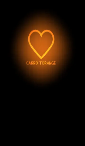 [LINE着せ替え] Carrot Orange Neon Theme V5 (JP)の画像1