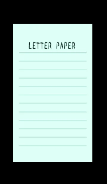 [LINE着せ替え] カラー便箋/ライトブルー/ブラックの画像1